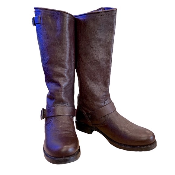 Frye shoes boots Veronica tall slouchy size 9 brown knee high riding boots